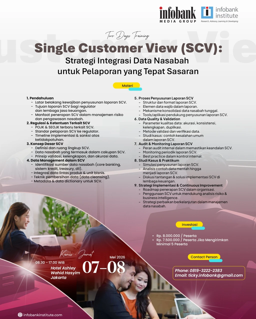 Single Costumer View (SCV): Strategi Integritas Data Nasabah untuk Pelaporan yang Tepat Sasaran