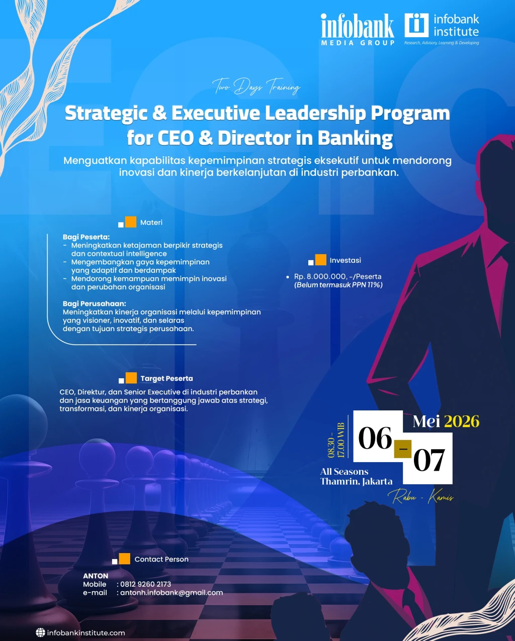 Strtegic & Executive Leadership Program for CEO & Director in Banking