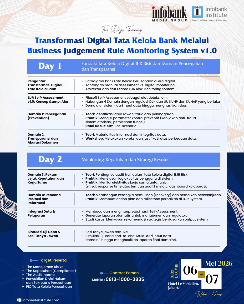 Transformasi Digital Tata Kelola Bank Melalui Business Judgement Rule Monitoring System v1.0