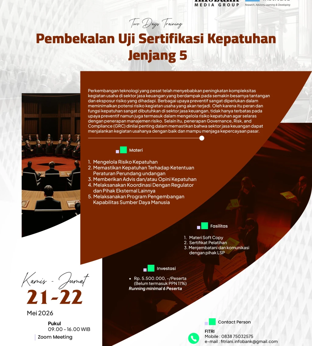 Pembekalan Uji Sertifikasi Kepatuhan Jenjang 5