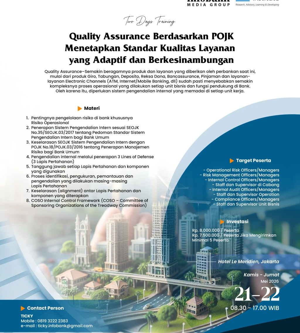 Quality Assurance Berdasarkan POJK Menetapkan Standar Kualitas Layanan yang Adaptif dan Berkesinambungan