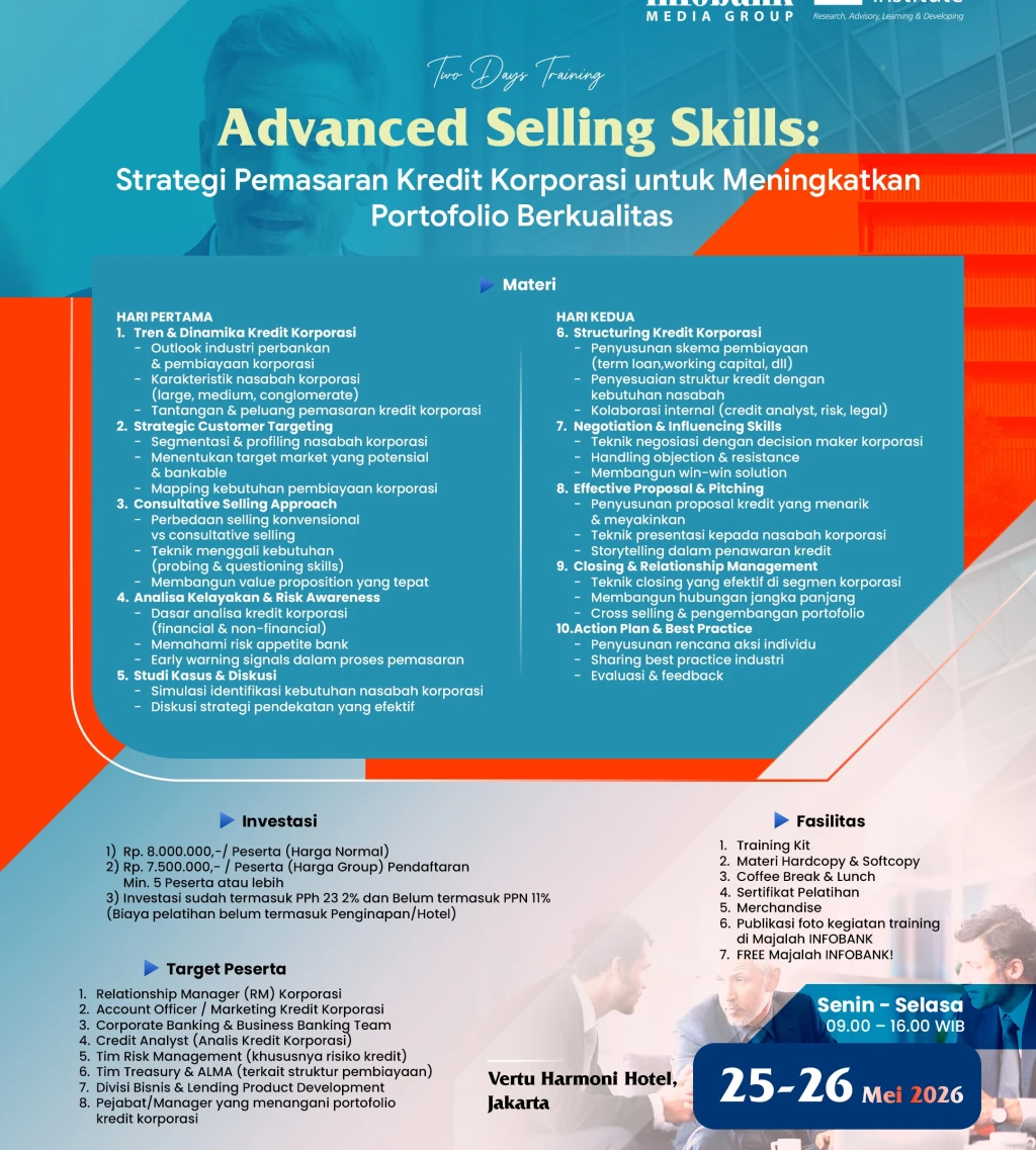 Advance Selling Skills Strategi Pemasaran Kredit Korporasi untuk Meningkatkan Portofolio Berkualitas