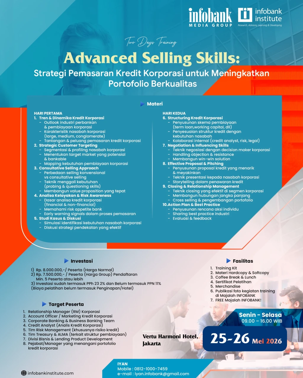 Advance Selling Skills: Strategi Pemasaran Kredit Korporasi untuk Meningkatkan Portofolio Berkualitas